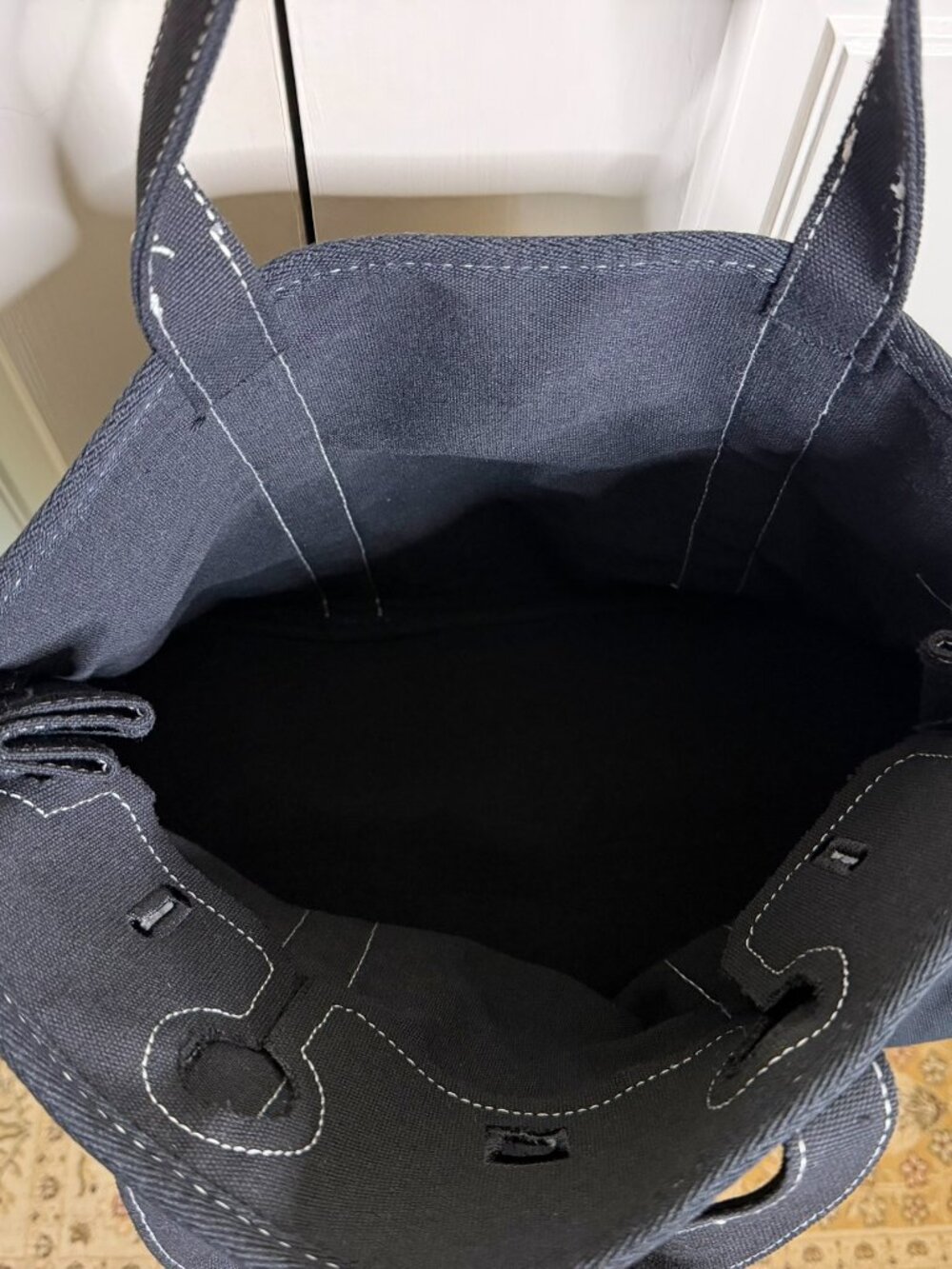 Spring Sundara Bag with Matching Fringed Twilly - BLACK - Picture 11 of 14